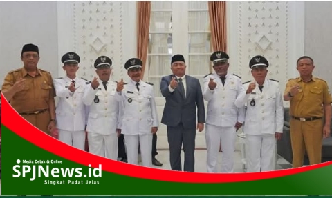 5  Desa PAW di Lantik, Bupati Garut Tekankan Amanah dan  Transparan